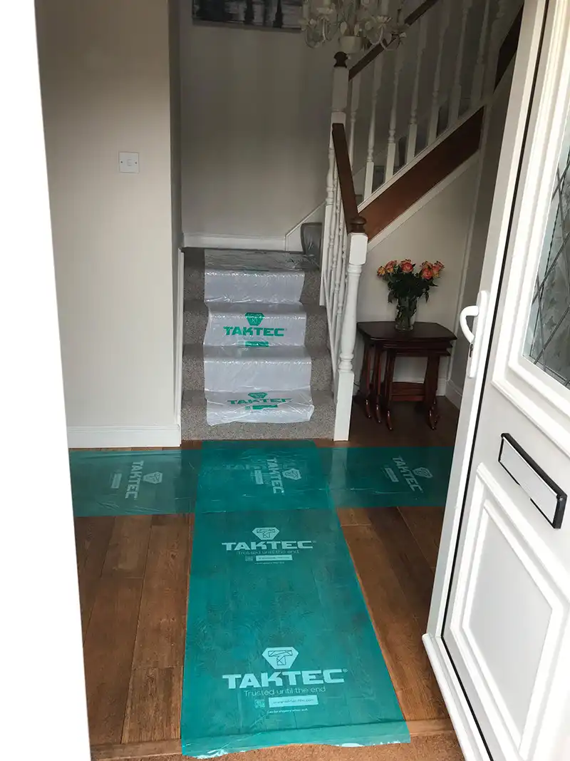 Carpet and hard floor protection during installation
