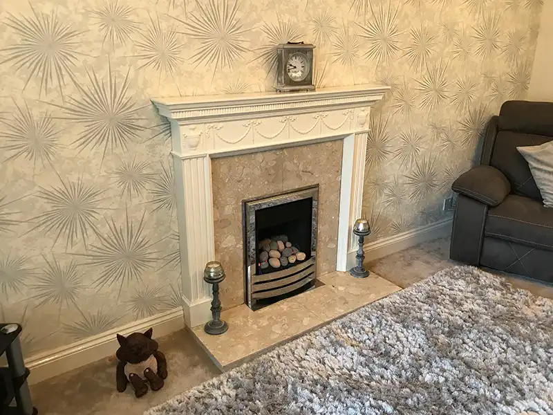 Gas fire installations